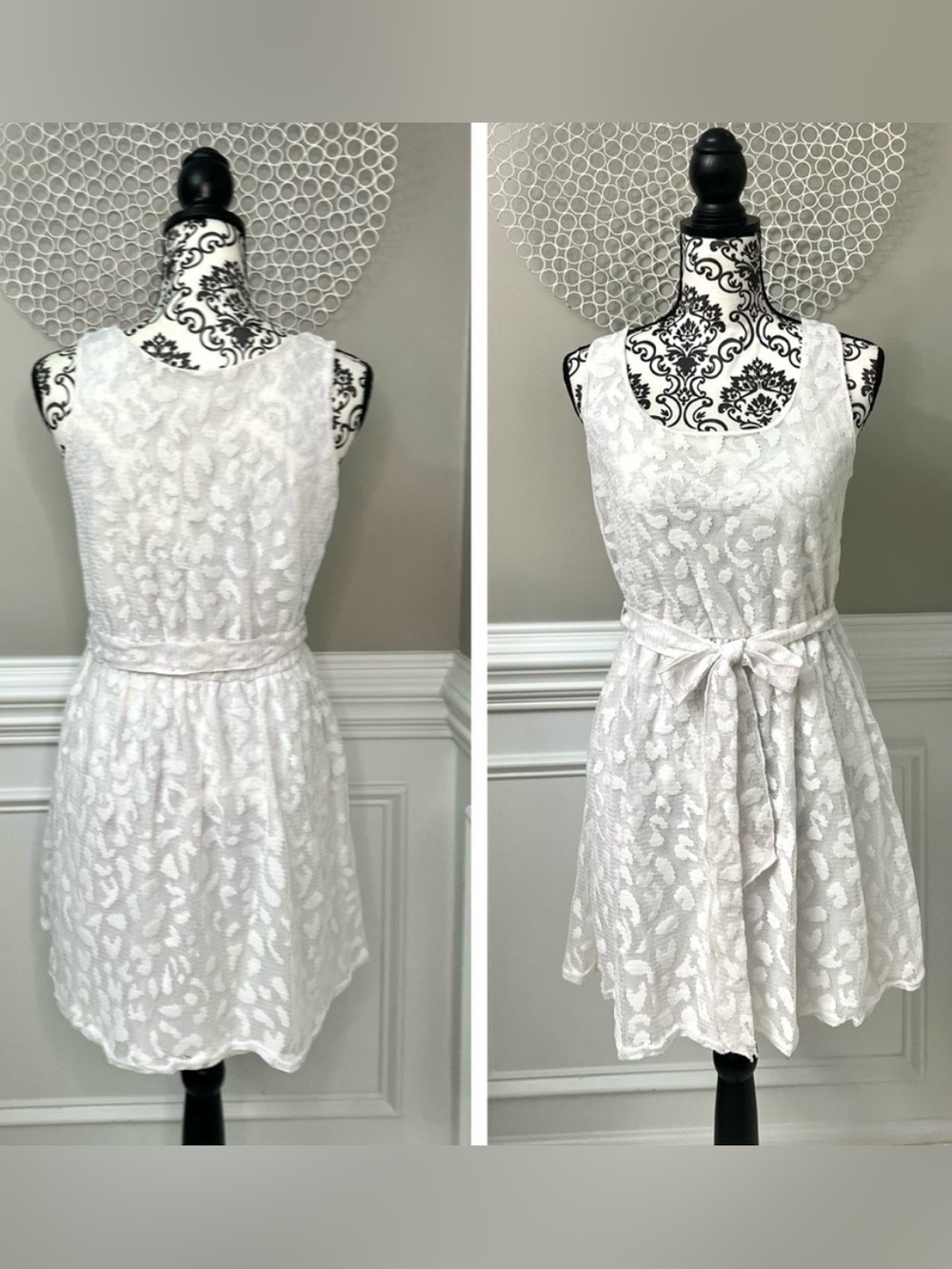 Women’s White Lace Dress/long Blouse/Swim Cover-Up